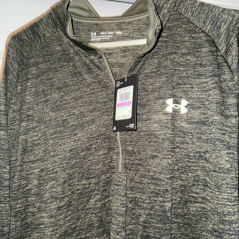 Under Armour Men's XXL Tall Loose Long Sleeve Gray Shirt Brand New with Tags T